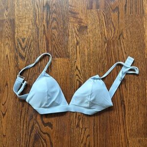 Hm women’s sports bra Light Blue Ribbed Bralette size 12
